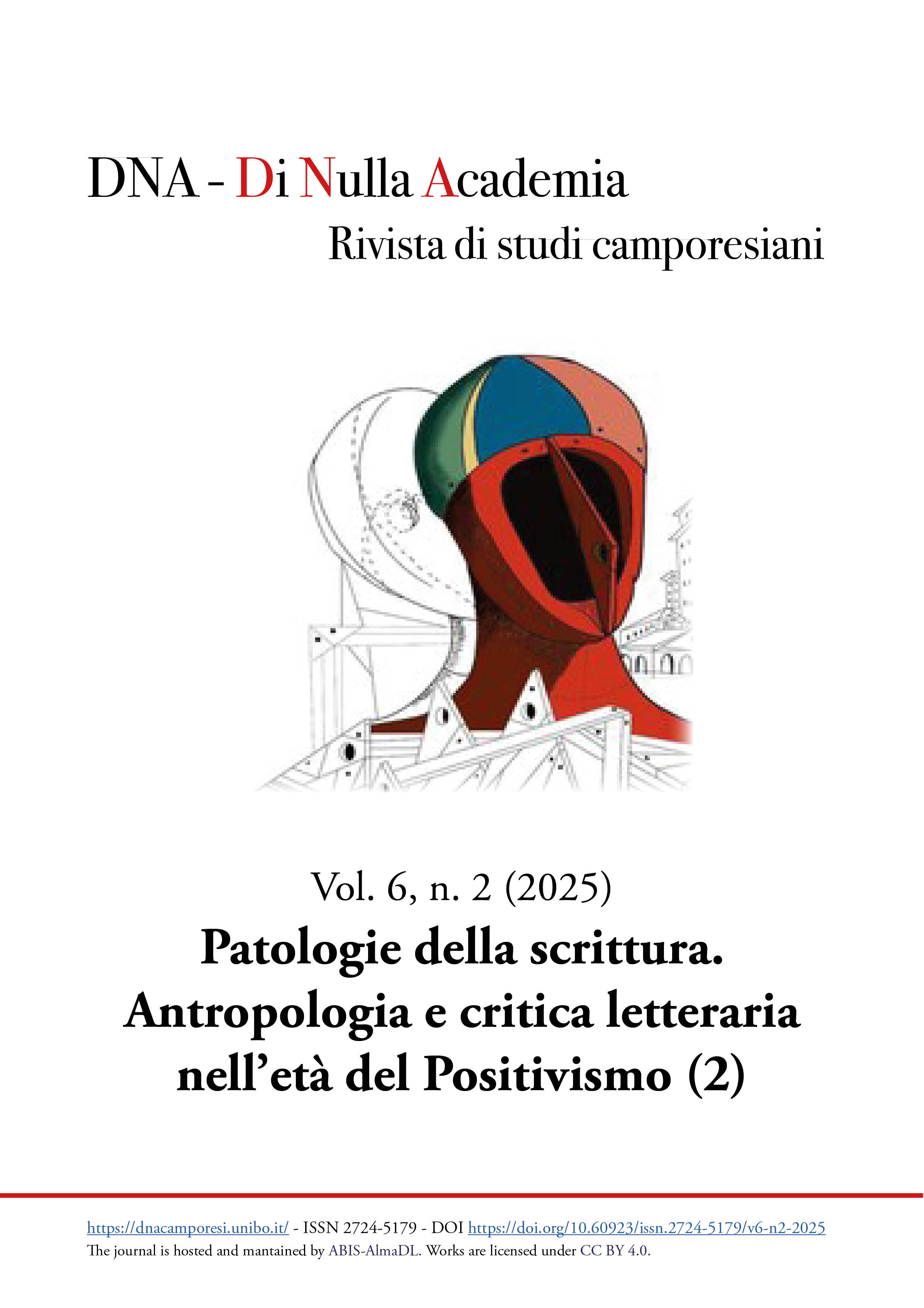 					Visualizza V. 6 N. 2 (2025): Patologie della scrittura. Antropologia e critica letteraria nell’età del Positivismo (2)
				